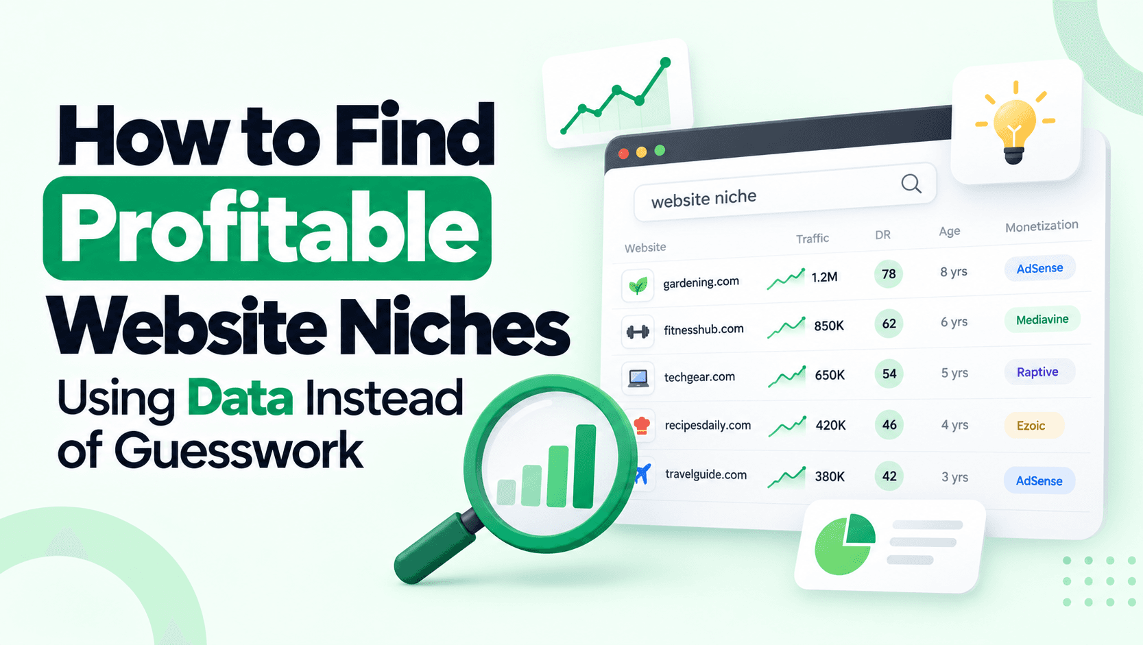 How to Find Profitable Website Niches Using Data Instead of Guesswork