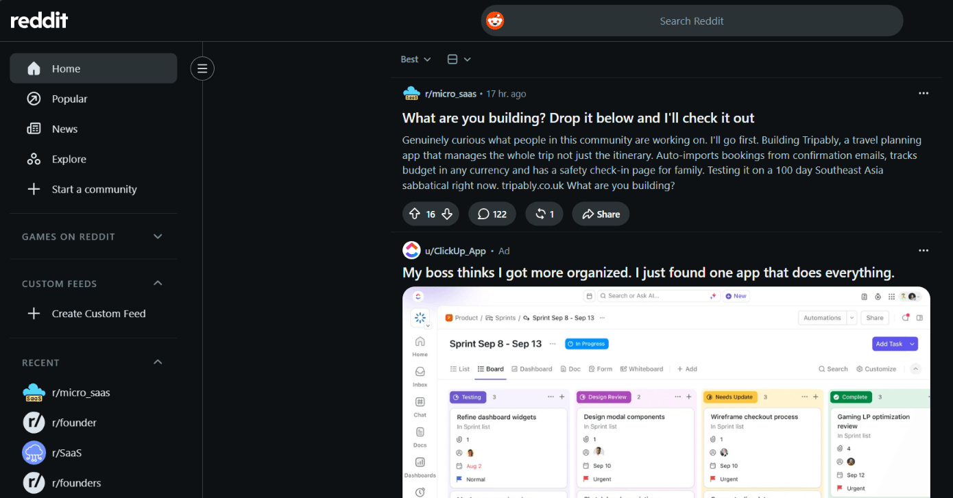 Reddit platform preview