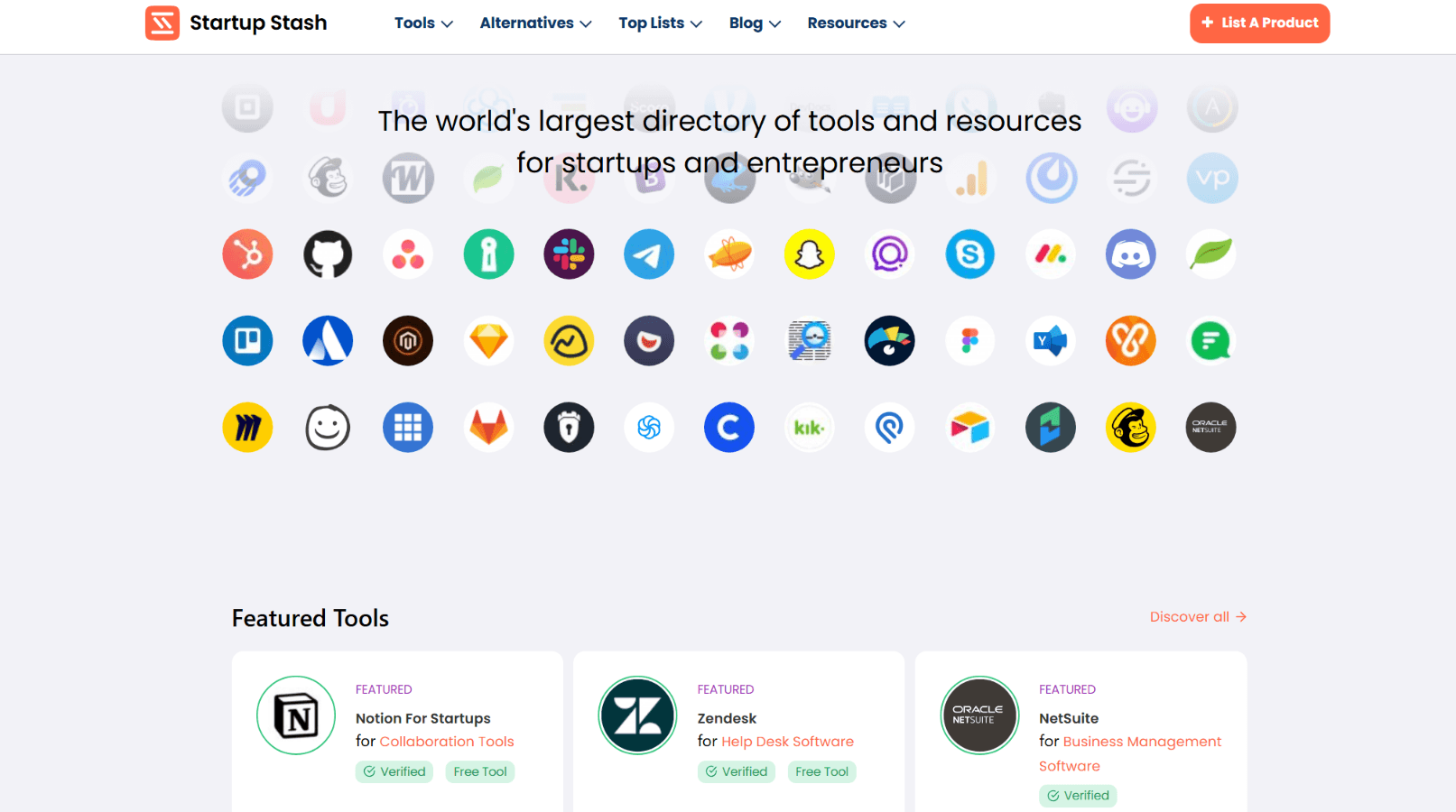 Startup Stash platform preview